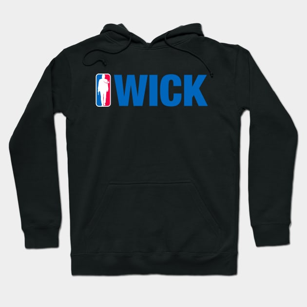 John Wick NBA (blue) Hoodie by Fastbreak Breakfast